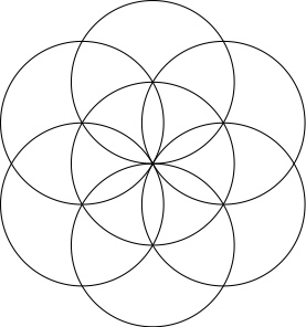 The Flower of Life sacred geometry pattern
